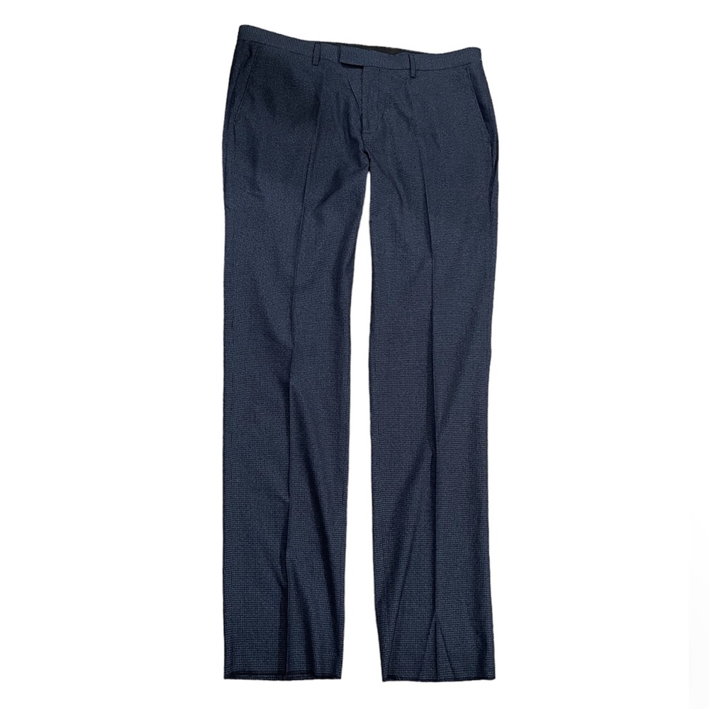 Soul Of London pleated navy blue/ black dress suit pants 38R new w-out tag